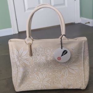 Oscar De La Renta Coated Canvas Tote *NWT*